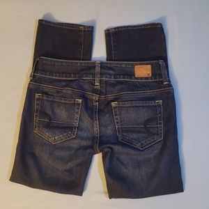 American Eagle Artist Jeans. Dark Wash Fade Size 0